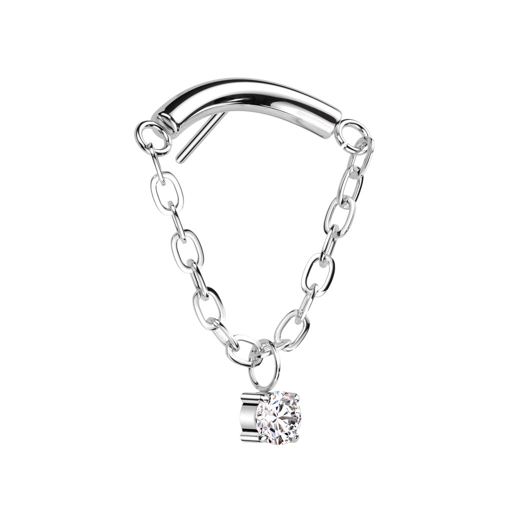 Simple Bar Cz Dangle