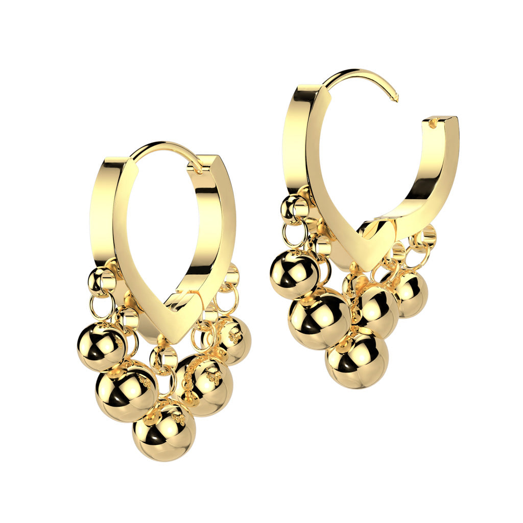 Dangle Bead Hoop