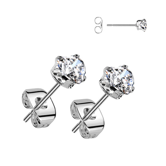 Diamond Heart Stud