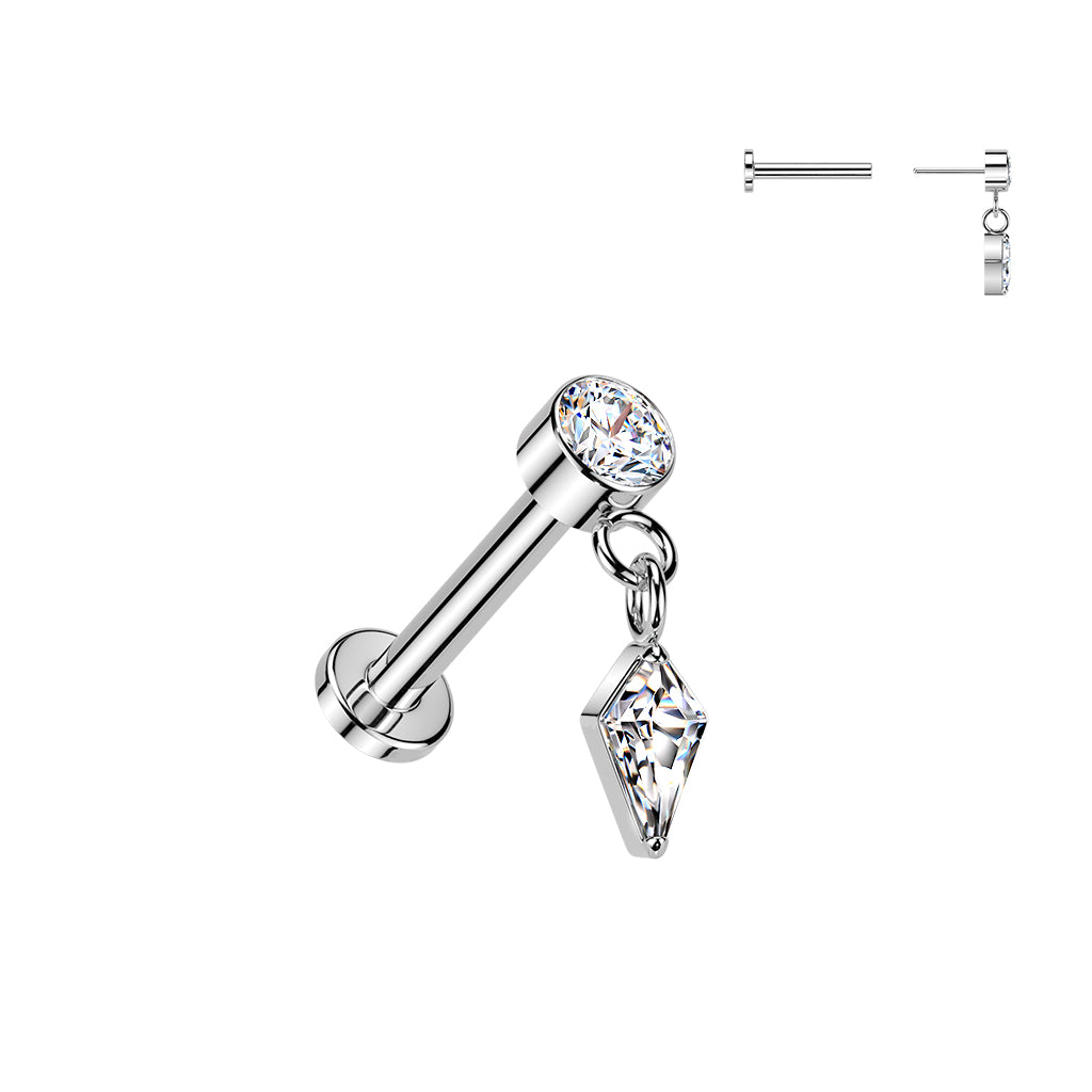 Coffin CZ Dangle