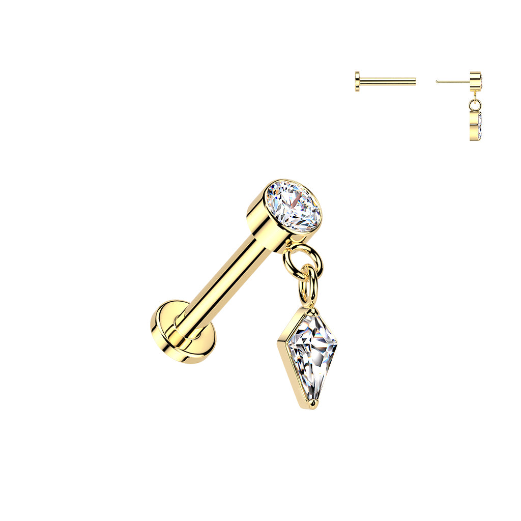 Coffin CZ Dangle