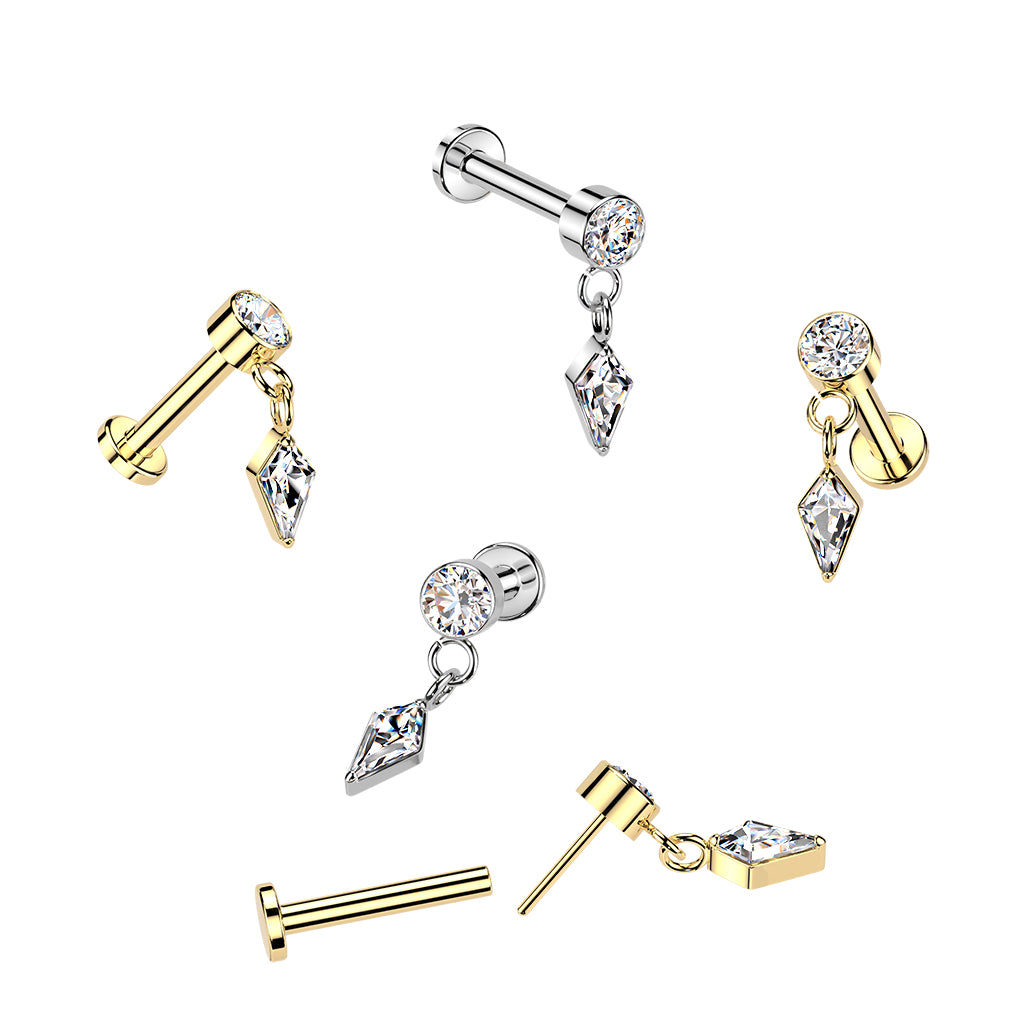 Coffin CZ Dangle