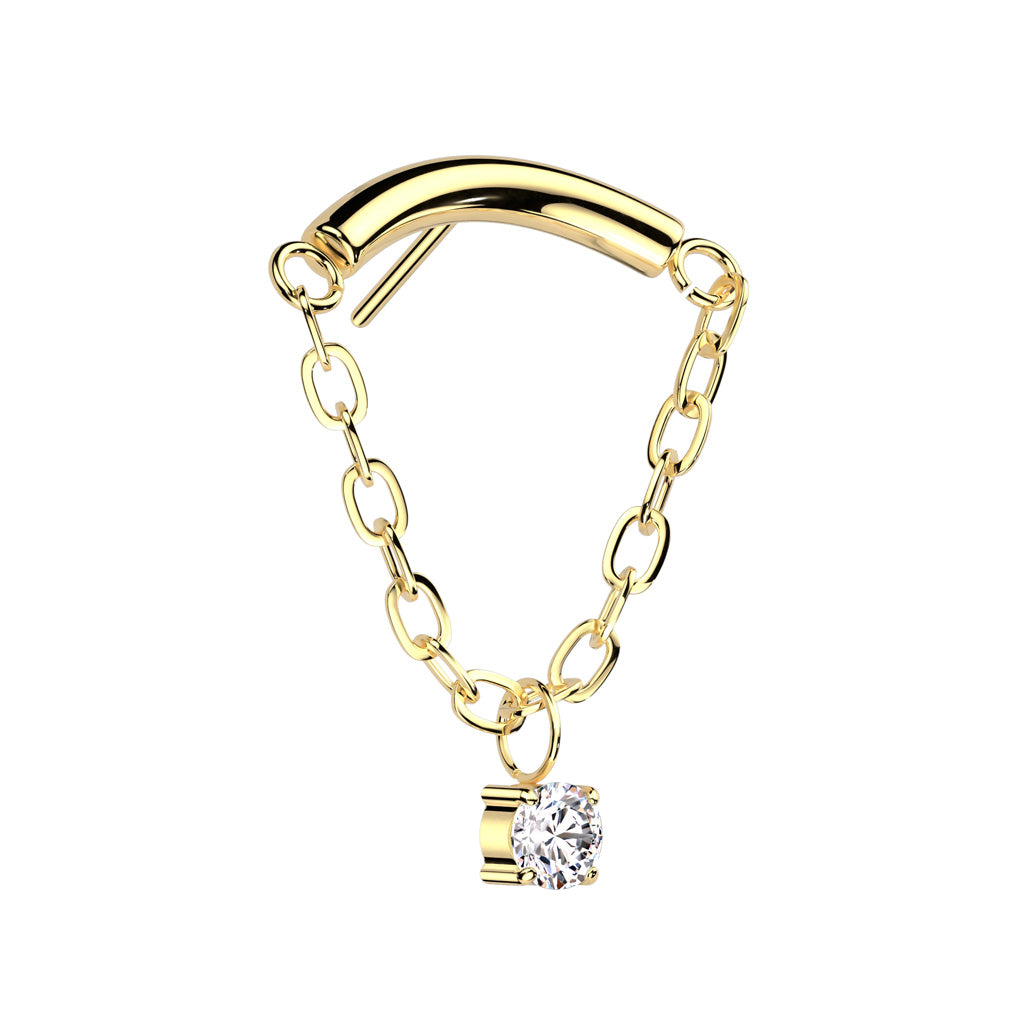 Simple Bar Cz Dangle