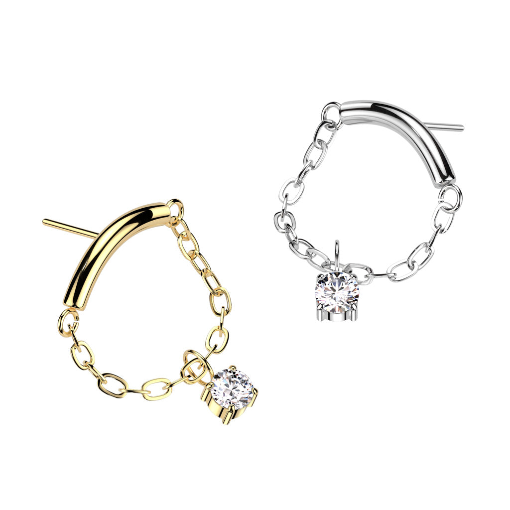 Simple Bar Cz Dangle