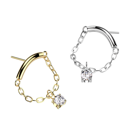 Simple Bar Cz Dangle