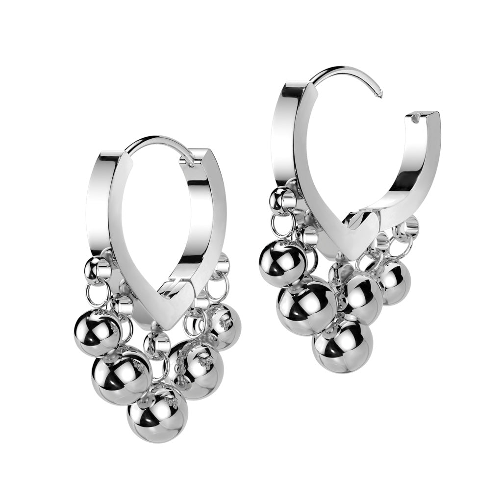 Dangle Bead Hoop