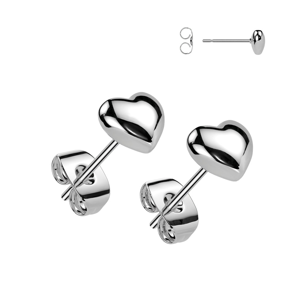 Heart Studs