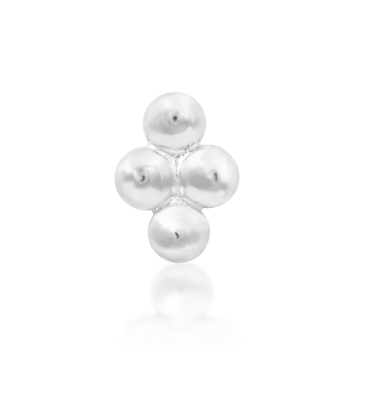 14K beaded diamond