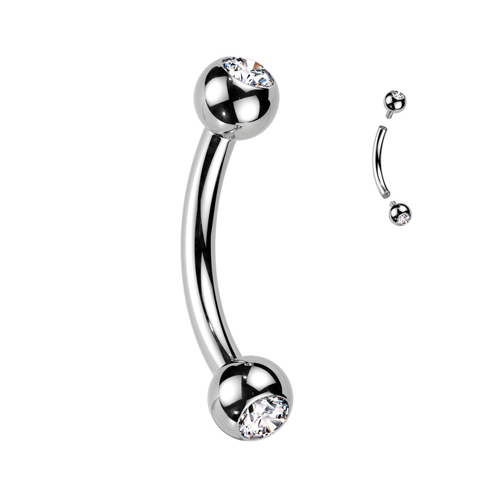 Embedded Circonia Barbell