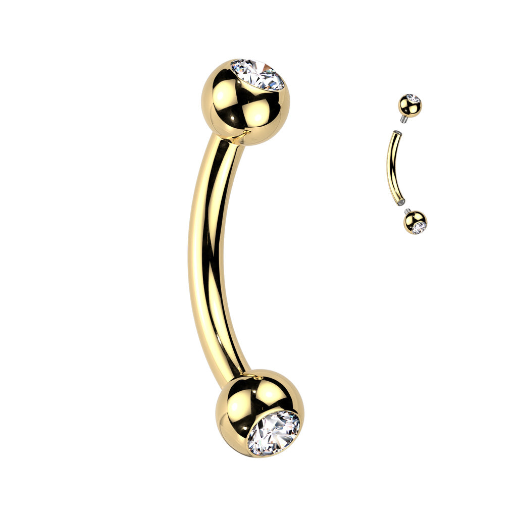 Embedded Circonia Barbell